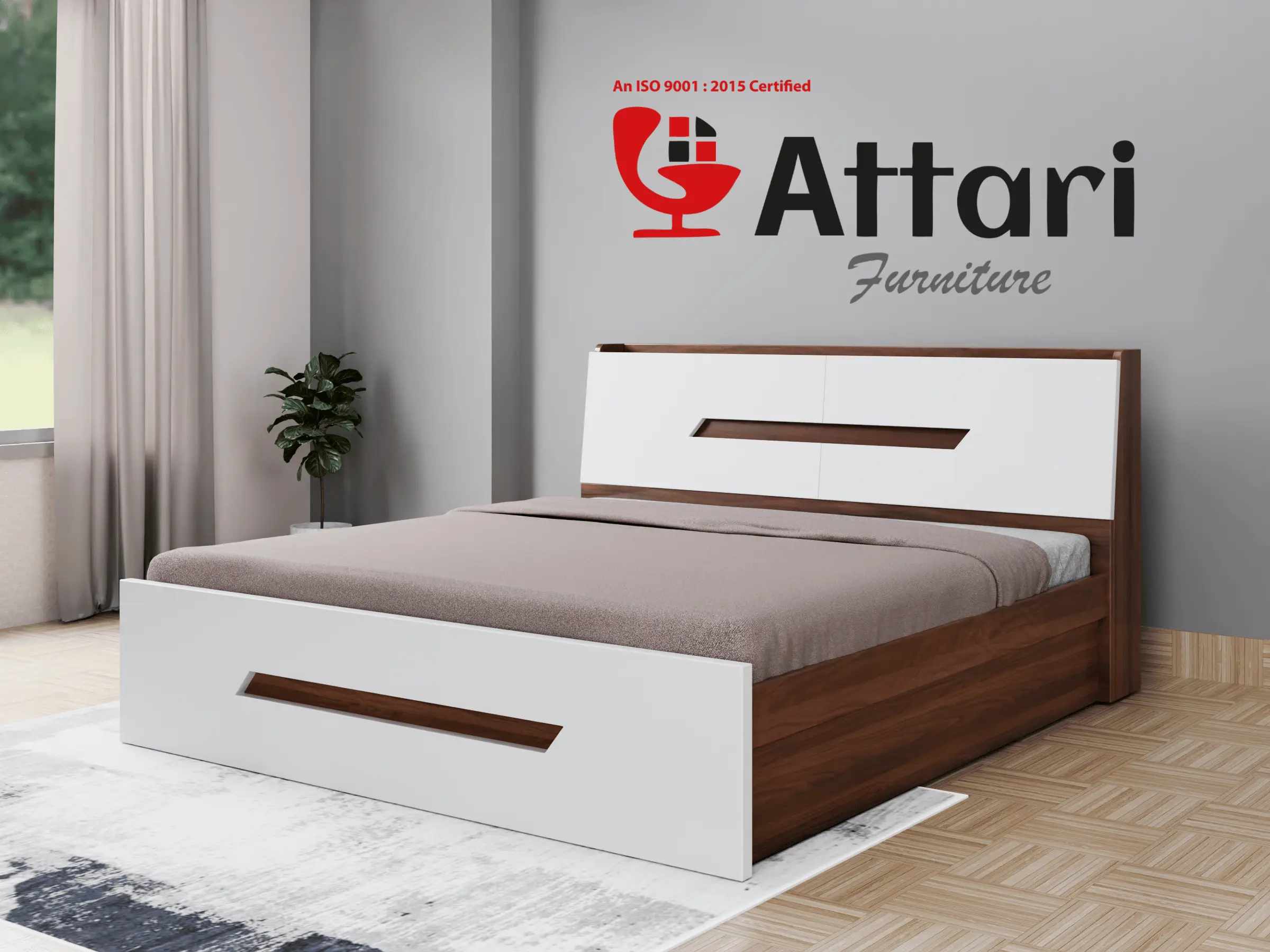 Attari Modern Wooden Cot (Model 11)