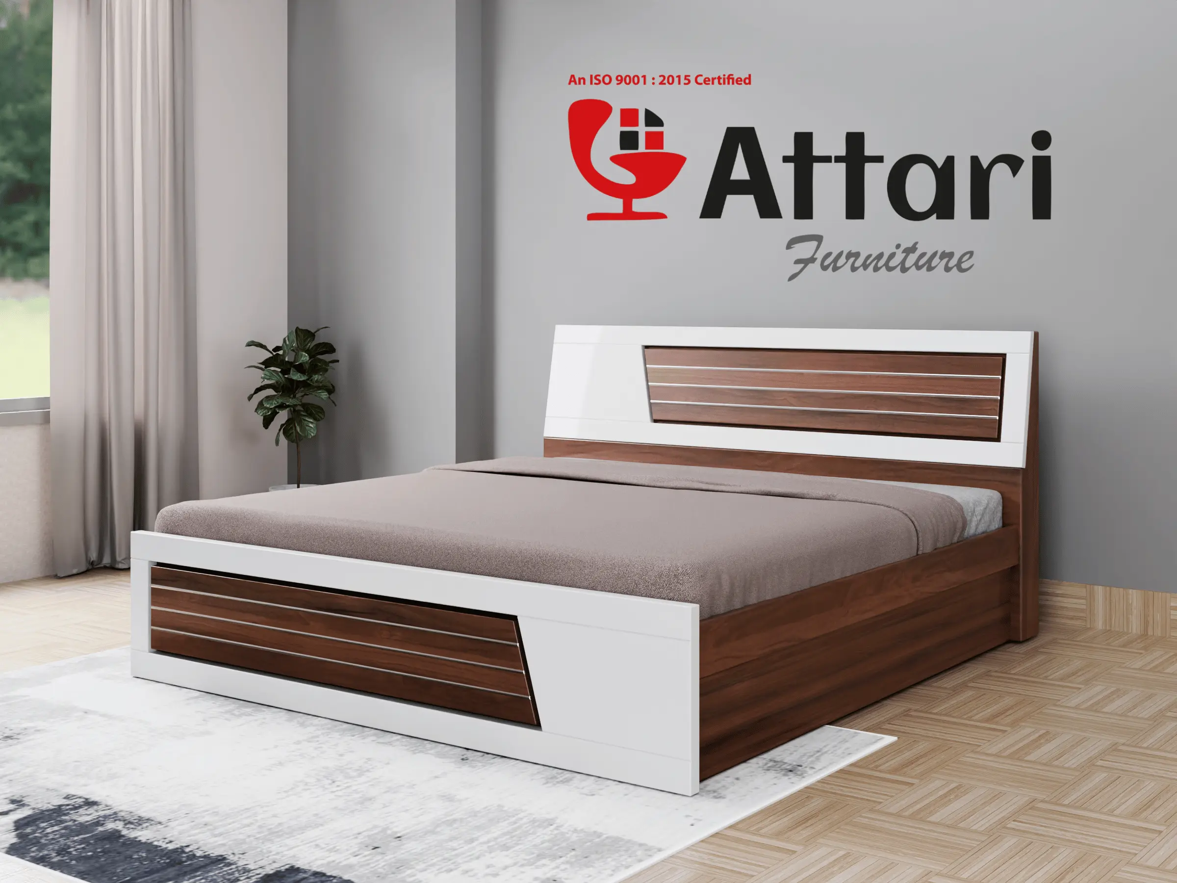 Attari Modern Wooden Cot (Model 14)