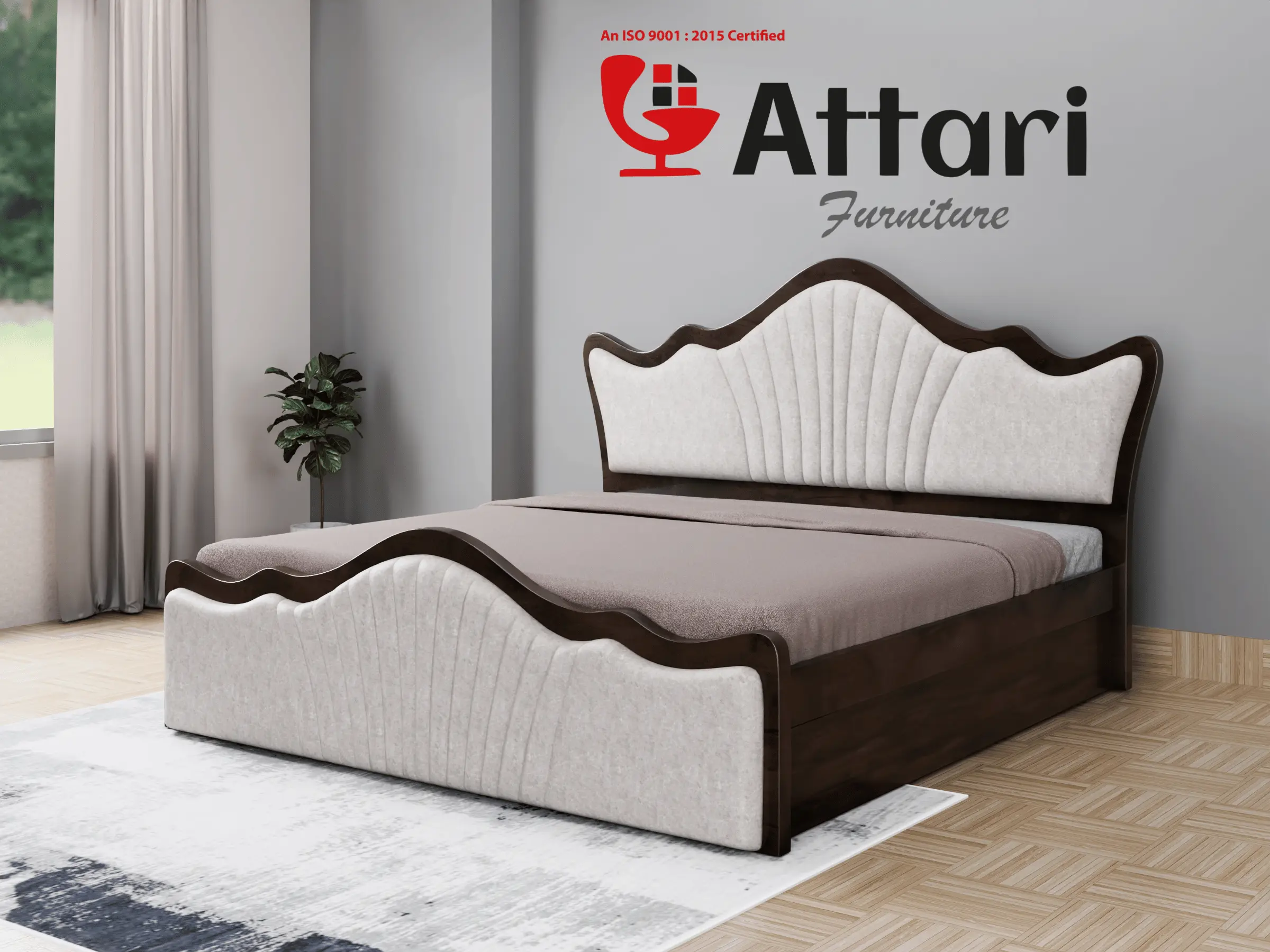 Attari Modern Wooden Cot (Model 15)