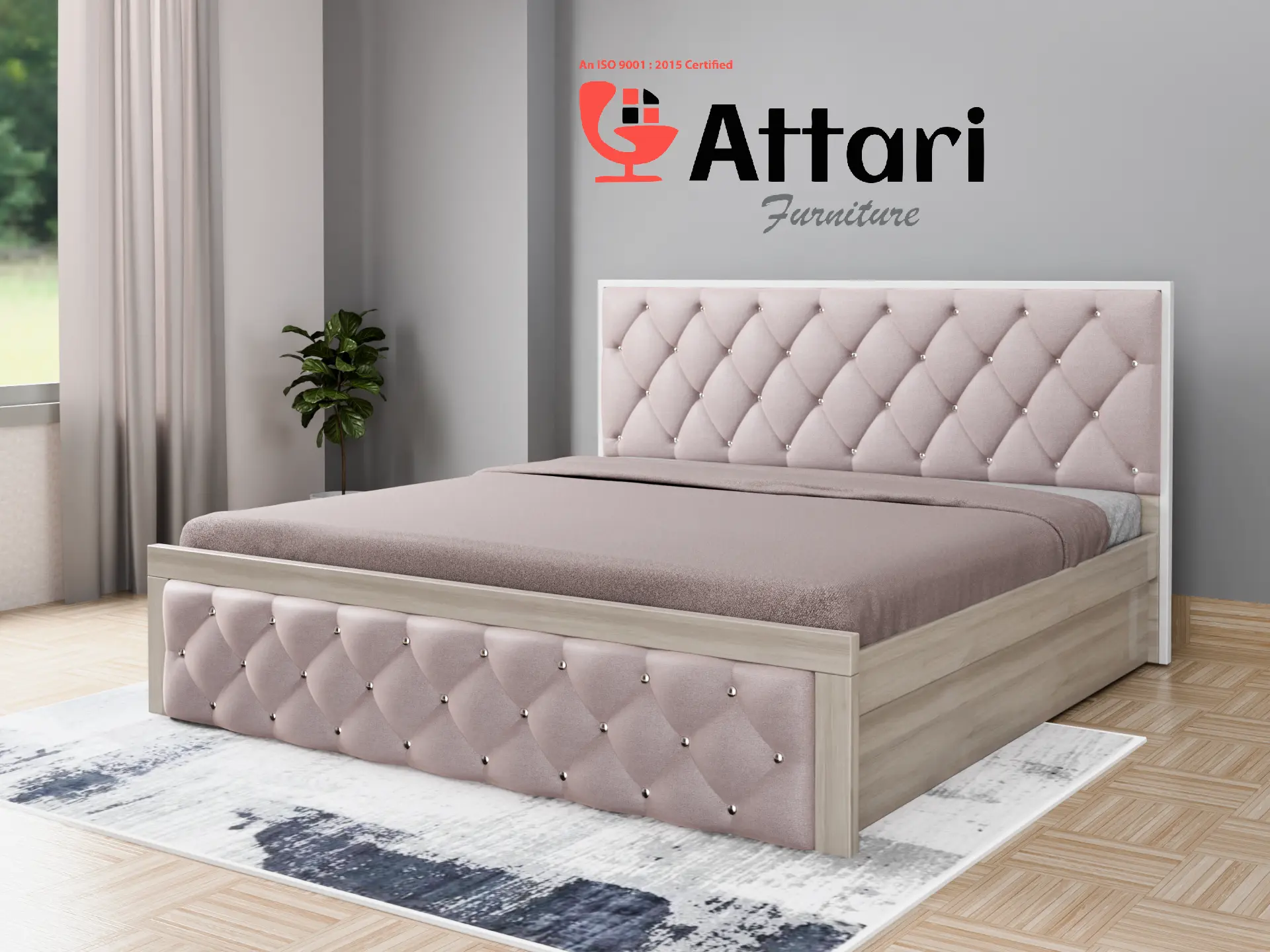 Attari Modern Wooden Cot (Model 28)