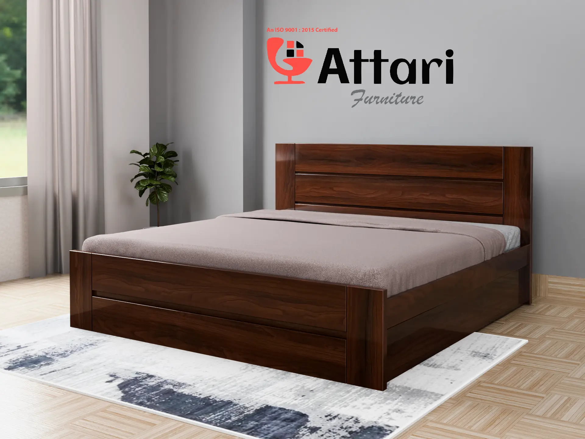 Attari Modern Wooden Cot (Model 29)