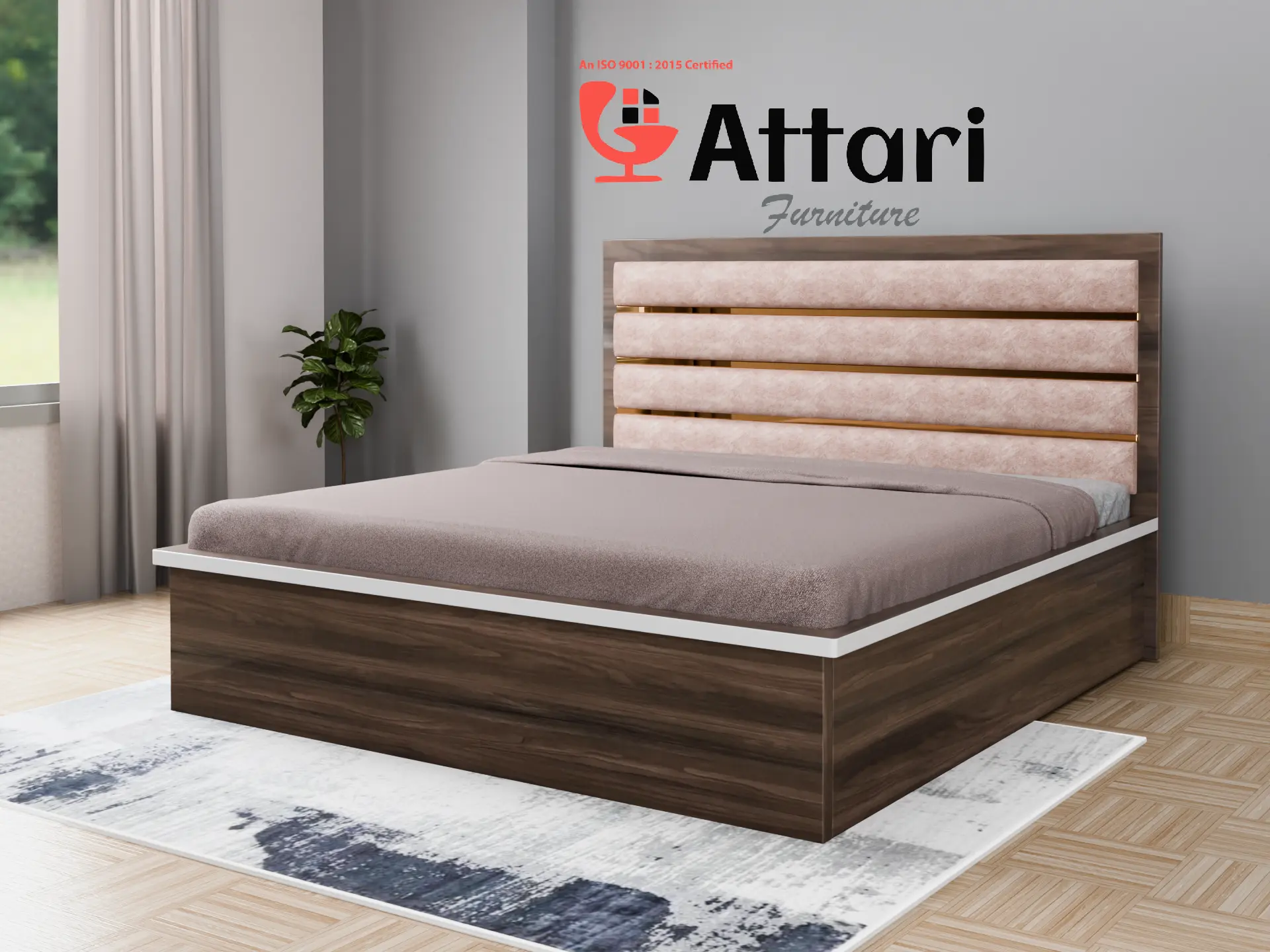Attari Modern Wooden Cot (Model 36)